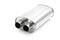 Vibrant Universal Streetpower 2.5in Stainless Steel Dual In-Out Oval Muffler