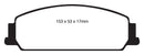 EBC 08-10 Pontiac G8 3.6 Redstuff Front Brake Pads