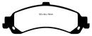 EBC 02 Cadillac Escalade 5.3 (PBR rear caliper) Greenstuff Rear Brake Pads
