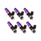 Injector Dynamics 1700cc Injectors - 60mm Length - 14mm Purple Top - Denso Lower Cushion (Set of 6)