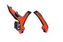 Acerbis 23+ KTM EXC-F/ SX/ SX-F/ XC/ XC-F/ XC-W/ XCF-W Frame Guards- X-Grip - Black/16 Orange