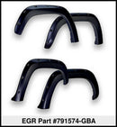 EGR 14+ Chev Silverado 6-8ft Bed Bolt-On Look Color Match Fender Flares - Set - Black