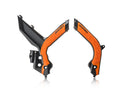 Acerbis 19-22 KTM 125-450 SX/SX-F/XC-F/XC Frame Guards- X-Grip - Black/16 Orange