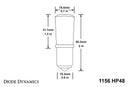 Diode Dynamics 1156 LED Bulb HP48 LED - Amber (Pair)