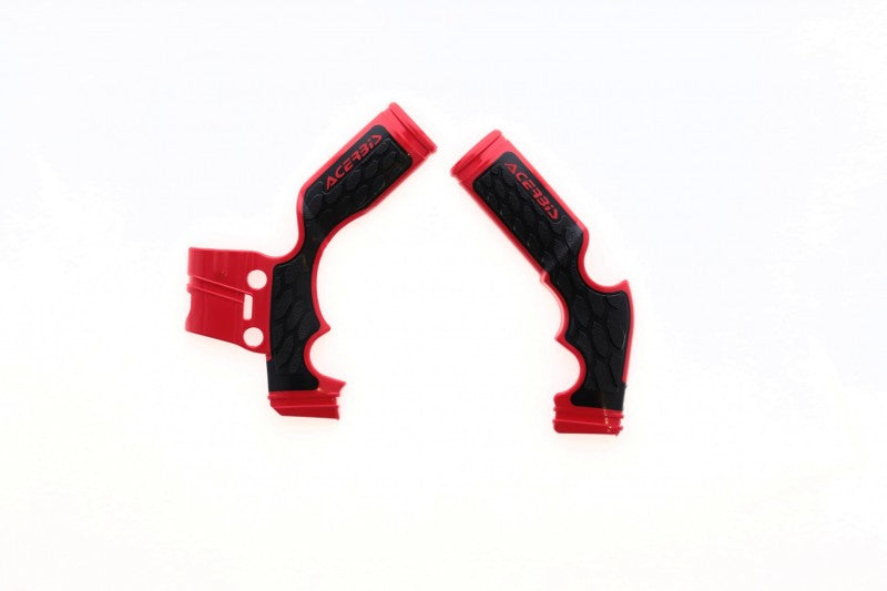 Acerbis 14-23 KTM SX65/ 16-23 Husq TC65/ 21-23 GasGas MC65 Frame Guards- X-Grip - Red/Black