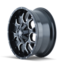 Mayhem 8015 Warrior 20x9 / 8x165.1 BP / 0mm Offset / 130.8mm Hub Black w/ Milled Spokes Wheel