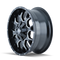 Mayhem 8015 Warrior 20x9 / 8x165.1 BP / 0mm Offset / 130.8mm Hub Black w/ Milled Spokes Wheel