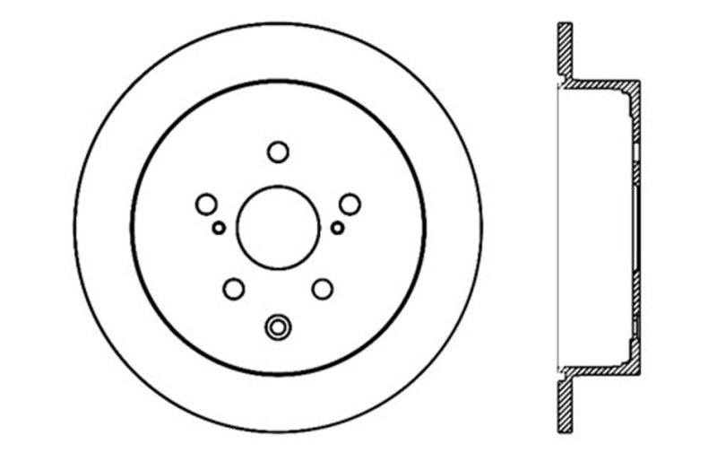 StopTech Sport Drilled & Slotted Rotor - Rear Left