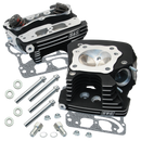 S&S Cycle 99-05 BT Super Stock 89cc Cylinder Head Kit - Black Wrinkle