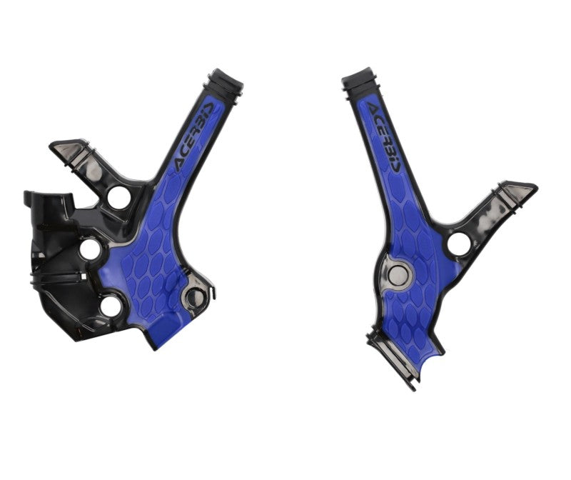 Acerbis 22+ Yamaha YZ85 Frame Guards- X-Grip - Black/Blue