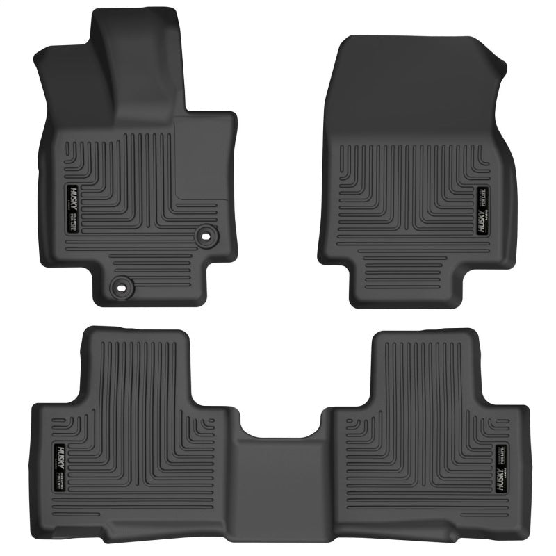 Husky Liners 20-21 Highlander All / 21 Highlander XSE Weatherbeater Front & 2nd Seat Liners - Black