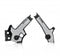 Acerbis 96+ Suzuki DR650 Frame Guards- X-Grip - Black/Gray