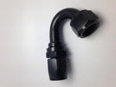 Fragola -16AN x 150 Degree Pro-Flow Hose End - Black