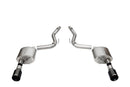 Corsa 2024 Ford Mustang GT Sport Axle-Back Dual Rear Exit with 4.5in Straight Cut Black PVD Tips