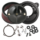 S&S Cycle 2008+ BT w/ S&S 58mm Throttle Body Stealth Air Cleaner Kit w/o Cover