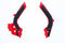 Acerbis 19-22 KTM 125-501 TC/FC/FX/FE/S/TE/TX/ 21-23 GasGas Frame Guards- X-Grip - Red/Black