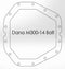 aFe Power Rear Diff Cover Black w/Machined Fins 17 Ford F-350/F-450 6.7L (td) Dana M300-14 (Dually)