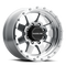 Raceline 935MC Defender 17x9in / 8x165.1 BP / -12mm Offset / 130.81mm Bore - Machined Wheel