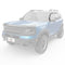 EGR 21-22 Ford Bronco Sport 4 Door In-Channel Window Visors - Dark Smoked (573561)