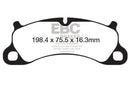 EBC 12-15 Porsche 911 (991) (Cast Iron Rotor only) 3.8 Carrera S Yellowstuff Front Brake Pads