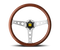 Momo Indy Steering Wheel 350 mm - Magoany Wood/Brshd Spokes