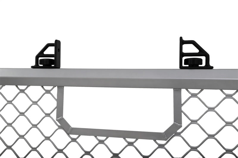 Deezee 17-23 Ford SuperDuty Cargo Management Cab Rack - Silver Mesh