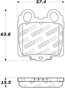 StopTech Performance 98-05 Lexus GS 300/350/400/430/450H / 00-05 IS250/300/350 Rear Brake Pads