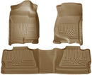 Husky Liners 07-12 Chevy Silverado/GMC Sierra Crew Cab WeatherBeater Combo Tan Floor Liners