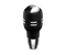 Momo Automatico Shift Knob - Black Leather, Chrome Insert