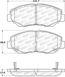 StopTech Sport Brake Pads w/Shims and Hardware - Front