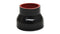 Vibrant 4 Ply Reinforced Silicone Transition Connector - 3.25in I.D. x 4in I.D. x 3in long (BLACK)