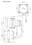 Hella 90MM Bi-Xenon High/Low Beam Module Head Lamp