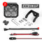 XK Glow XKchrome 20w LED Cube Light w/ RGB Accent Light Kit w/ Controller- Spot Beam 2pc