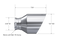 MBRP 15-23 Dodge Charger 5.7L/6.2L/6.4L T304 3in ID / 5in OD Out / 8in Length Angle Cut SS Tip