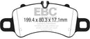 EBC 17-18 Porsche 718 Boxster 2.5L Redstuff Front Brake Pads