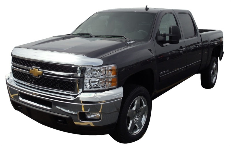 AVS 11-14 Chevy Silverado 2500 High Profile Hood Shield - Chrome