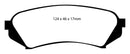 EBC 98-07 Lexus LX470 4.7 Yellowstuff Rear Brake Pads