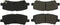 StopTech 15-18 Ford Mustang Rear Street Brake Pads w/Shims & Hardware