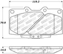 StopTech 89-96 Nissan 300ZX Sport Performance Front Brake Pads