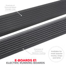 Go Rhino 15-19 Chev Silverado 2500HD/3500HD CC (Diesel) 4dr E-BOARD E1 Running Board Kit - Tex. Blk