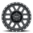 Method MR306 Mesh 17x8.5 0mm Offset 5x4.5 83mm CB Matte Black Wheel