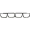 ANZO Taillight Bezels 2010-2013 Chevrolet Camaro Taillight Bezels - 4pc Flat Black