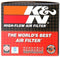 K&N Universal Rubber Filter 2 nch Top OD / 3.5 inch Base OD / 2.25 inch Flange ID / 4 inch Height