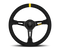 Momo MOD08 Steering Wheel 350 mm -  Black Suede/Black Spokes/1 Stripe