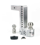 Weigh Safe 10in Drop Hitch w/Built-in Scale & 2.5in Shank (10K/18.5K GTWR) - Aluminum