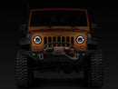 Raxiom 97-18 Jeep Wrangler TJ/JK Axial Halo Headlights w/ DRL Amber Signals- Blk Hsng (Clear Lens)