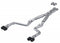 MBRP 17-Up Dodge Challenger 5.7L/6.2L/6.4L Carbon Fiber Quad Tip T304 Catback Exhaust