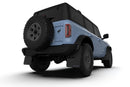 Rally Armor 21-22 Ford Bronco (Plstc Bmpr + RR - NO Rptr/Sprt) Blk Mud Flap w/Met. Blk Logo