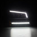 AlphaRex 03-06 Chevy Silverado 1500/2500HD/3500HD/Avalanche Alpha-Black NOVA LED Proj Headlights