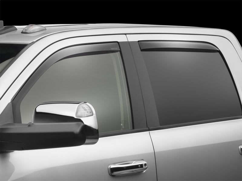 WeatherTech 09-18 Dodge Ram 1500 Front and Rear Side Window Deflectors - Dark Smoke